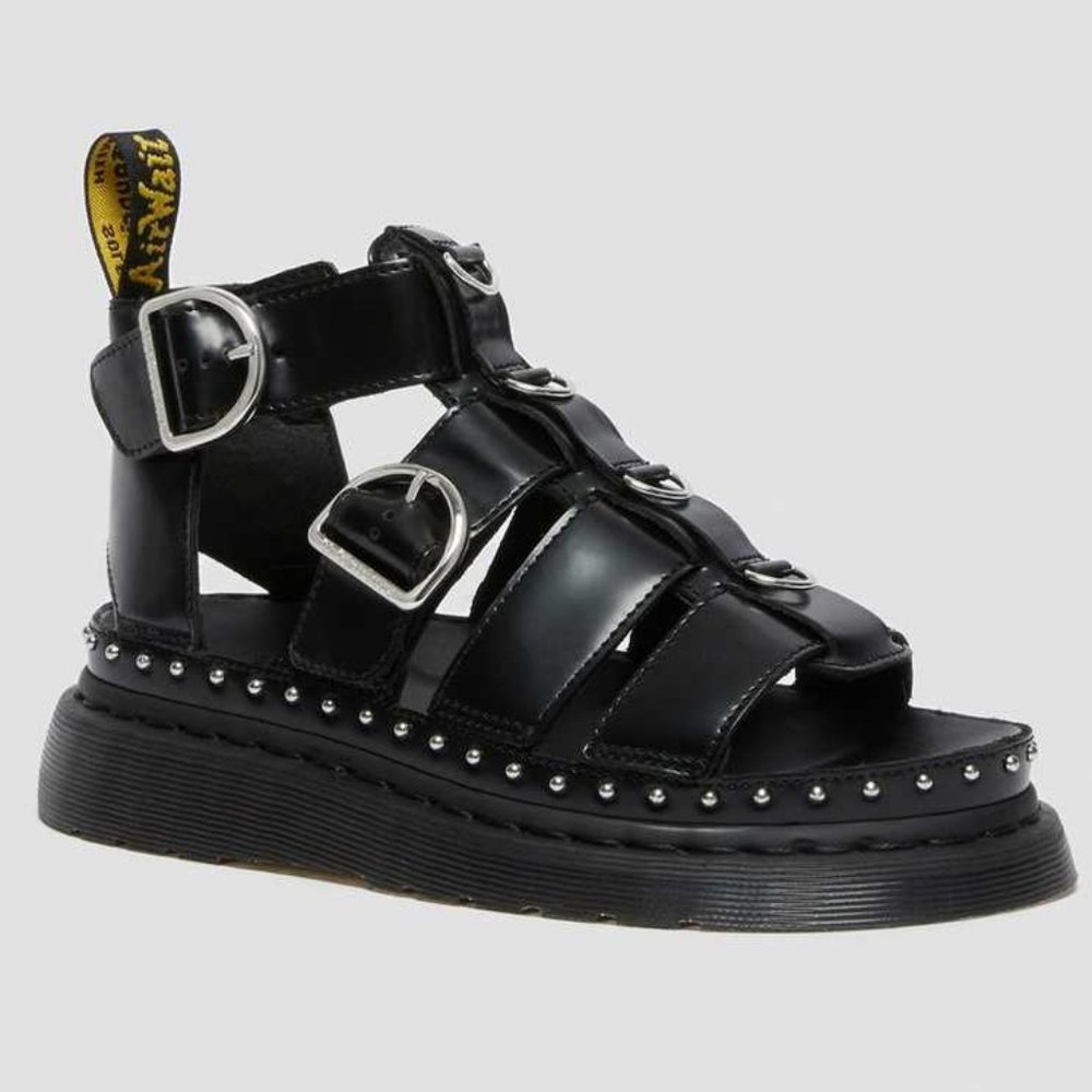 Dr. Martens Mackaye Hardware Leather Strap Sandals, BNWT, Hard to Find